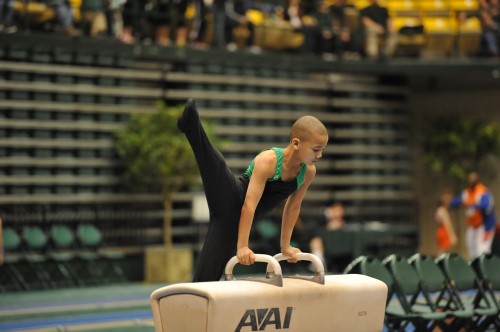 Competing on Pommel at the 2013 Astronaut Dave Brown meet