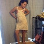 Princess in her new dress and "high heels"
