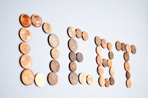 debt spelled in pennies