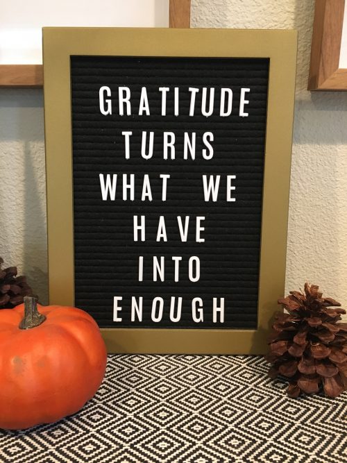 Gratitude sign