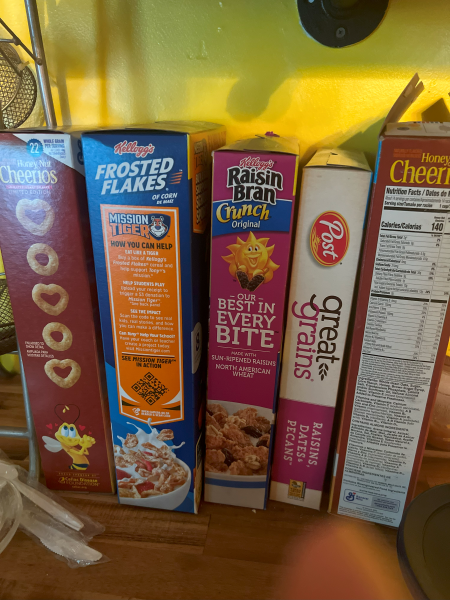 cereal boxes