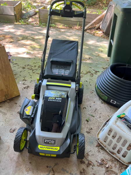 Ryobi electric lawnmower