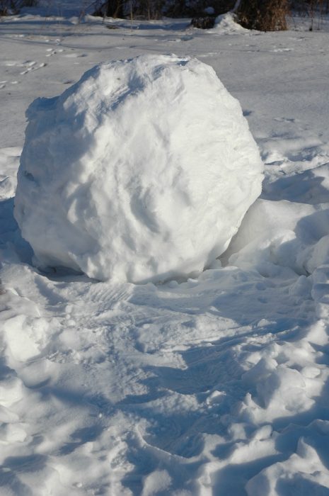 picture of a large snowball