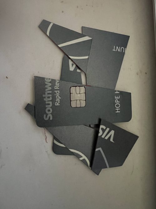 cut up credit card