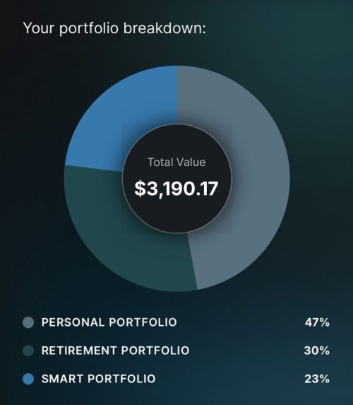 screenshots of Hope's 2025 recap from Stash, an investment platform